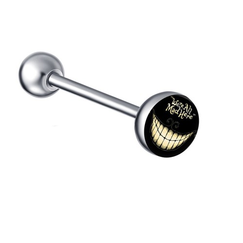 Stainless steel silver barbell - stainless,