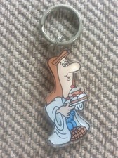 Vintage Keyring Key Fob Advertising Tetley Tea Folk 2