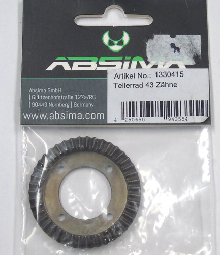 Absima 43t metal crown - crown, gear