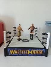 WWE Wrestling Wrestlemania Ring Playset With John Cena & The Rock Toy Figures