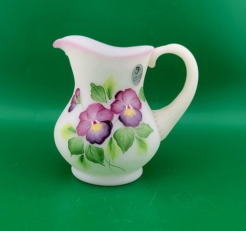 Fenton hand painted jug - fenton,