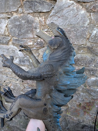 Vintage godzilla figure puppet - vintage,