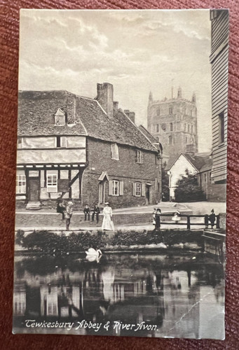 Antique postcard tewkesbury - postcard,
