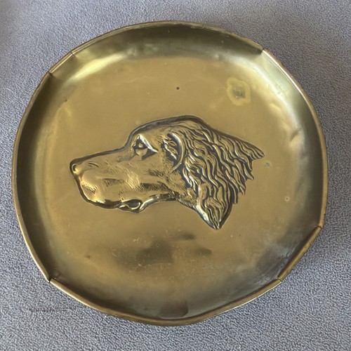 Vintage brass repousse pin - vintage,