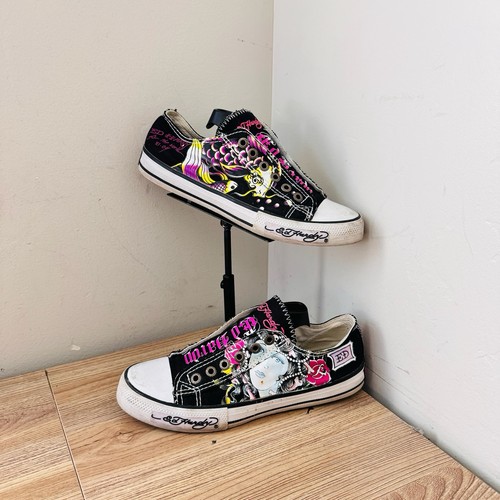 Hardy black sneakers y2k - ed,