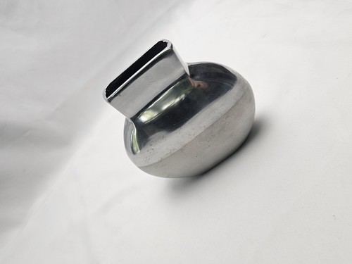 Metal silvertone colour - colour, flask