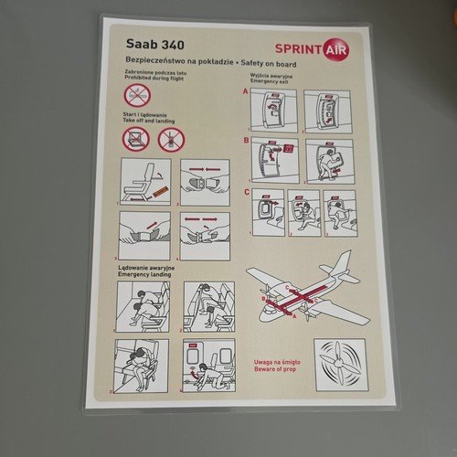 Sprint air saab 340 safety - saab,