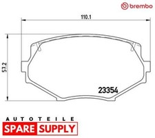 BRAKE PAD SET, DISC BRAKE FOR