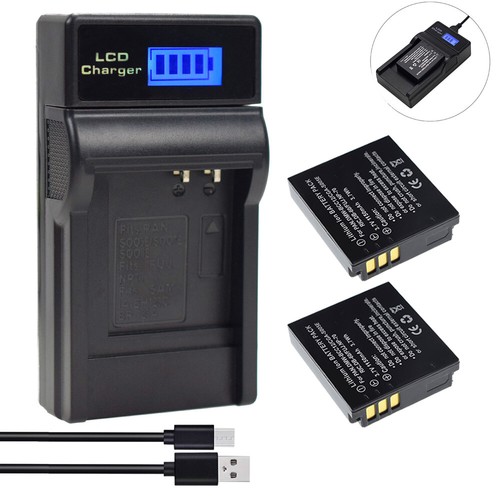 2pack dc4 battery lcd - bp-dc4,