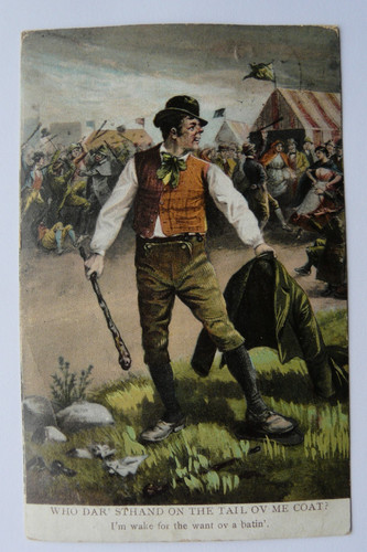 Irish stick fighting man - stick, with