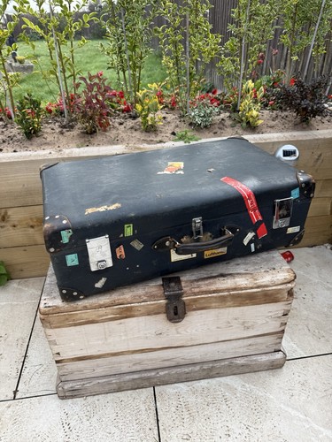 Vintage globetrotter suitcase - vintage,