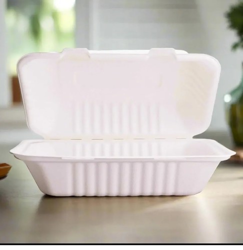 6 bagasse clamshell - , 9''
