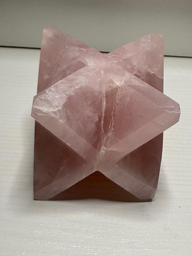 Rose quartz merkaba - rose,
