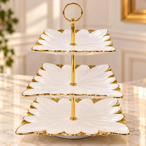 Royal tier white - &, gold