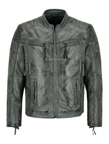 Mens vintage real leather - mens,