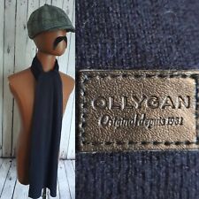 Mens Blue Ollygan Scarf in Acrylic Mix Cosy Square End  AM76