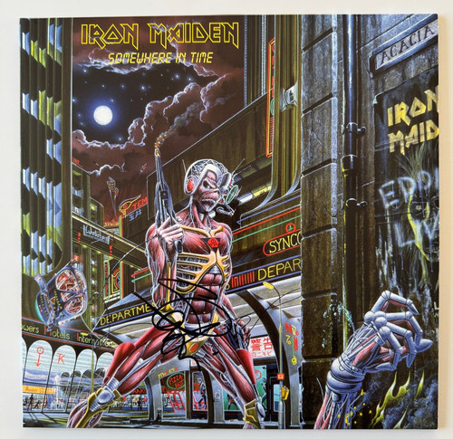 Steve harris signed iron - steve,