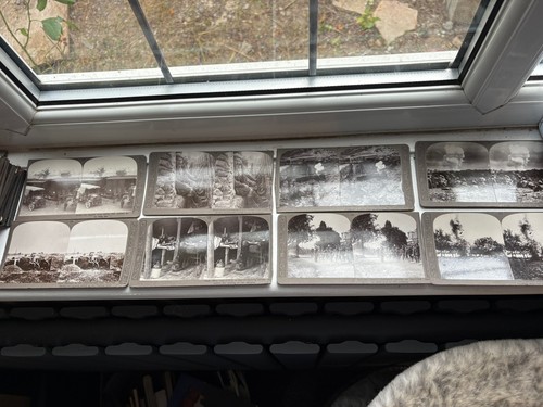 Stereo view cards military - 8,