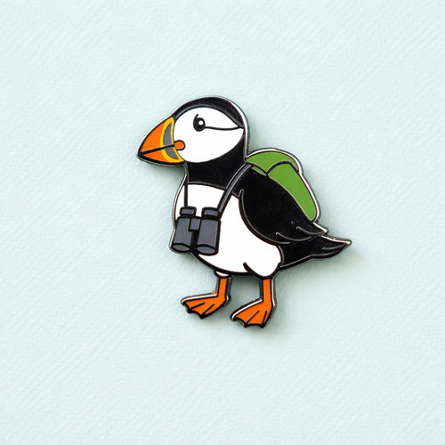 Puffin enamel pin badge bird - badge,