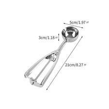 Ice Cream Scoop Scooper Mash Potato Cookie Dough Stainless Steel Spoons 4cm 6cm