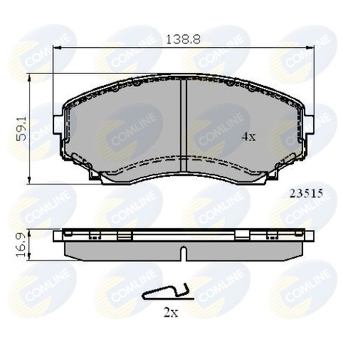 Brake pads set for mazda - pads,