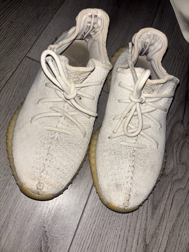 White yeezy size worn - white,