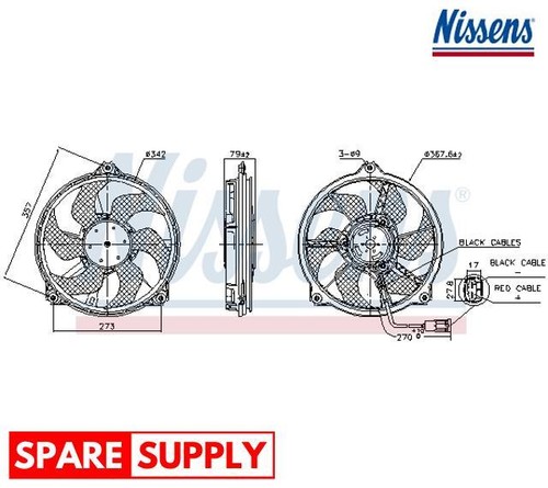 Fan engine cooling - engine, for