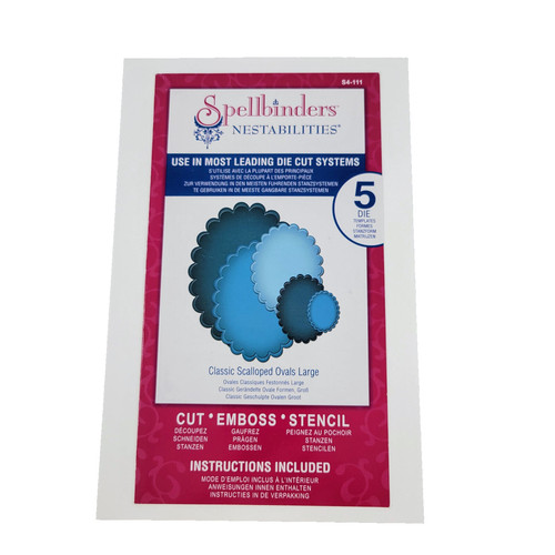Scalloped ovals spellbinders - scalloped,