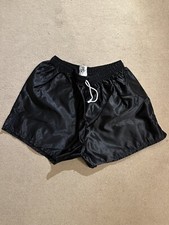 Prostar vintage retro shiny Nylon Football Gym Workout Shorts 36W Glanz