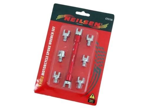 Motorcycle spoke wrench 9pc - spoke,