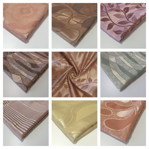 Floral satin brocade fabric - brocade,