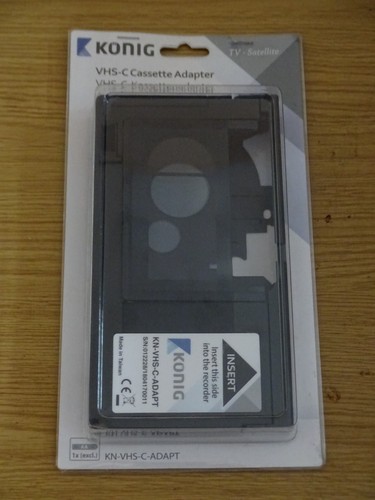 Konig vhs cassette adapter - vhs-c,