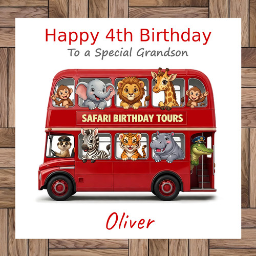 Personalised safari birthday - personalised,
