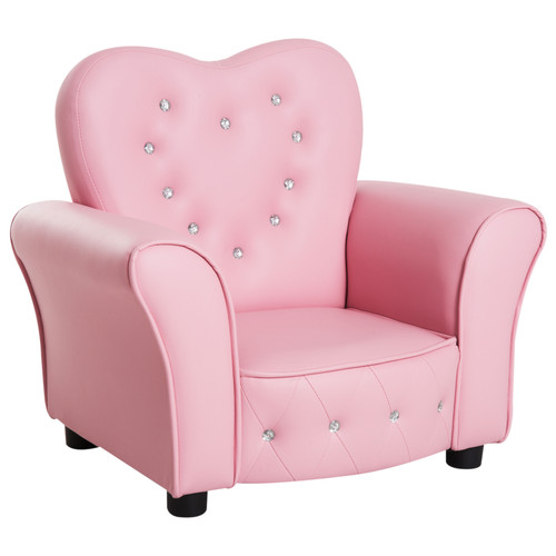 Kids princess sofa chair - chair, pink