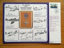 1984 Award Distinguished Flying Cross signed 7 RAF Veterans