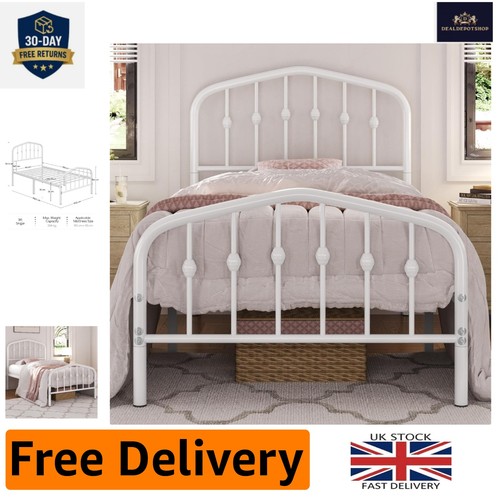 Victorian 3ft metal bed frame - metal,