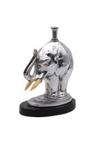 Extremely Rare Ronson Art Deco Chrome Elephant Strike Lighter, 1930s Collectable