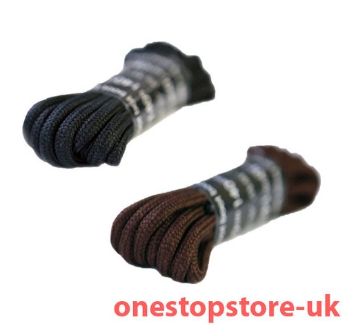 90cm round laces black browns - laces,