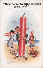 POSTCARD  DONALD MCGILL SEASIDE STICK OF ROCK