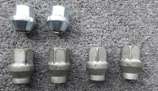 6 x mixed alloy wheel nuts for Subaru Impreza '92-'07 . M12x1.25 - 19mm  AF