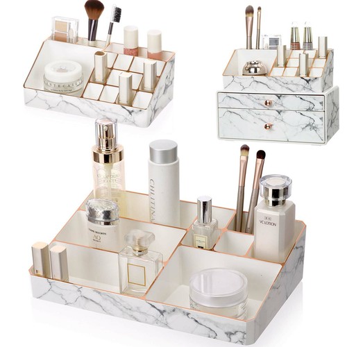 Marble makeup organiser - marble, vanity