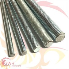 BSW WHITWORTH THREADED BAR STEEL BRIGHT ZINC PLATED BZP ALLTHREAD STUDDING ROD