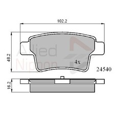 Brake Pads Set For Citroen C4
