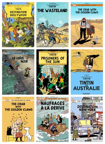 Tintin poster wall - tintin,