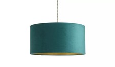Habitat Lampshade Teal Velvet