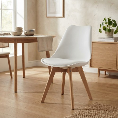 Lorenzo white dining chair - dining, set