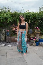 Palazzo Pants Vintage Kantha Handmade One Size 8 - 22 Boho Hippie Festival UK🍃
