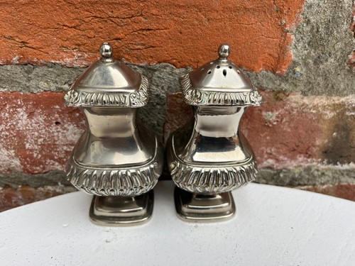 Antique silver plated salt - , &