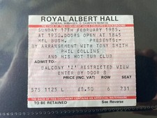 Phil Collins Ticket 1985