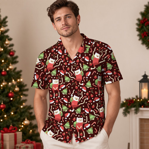 Christmas tropical shirt pine - tropical,